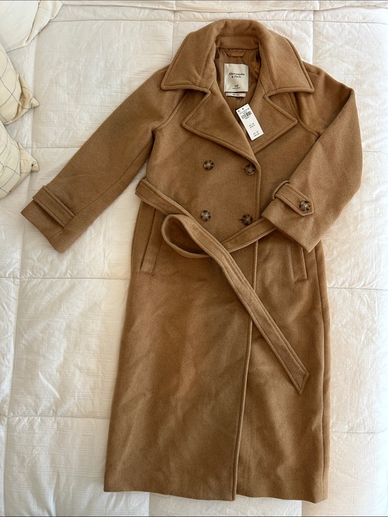Abercrombie & Fitch Jackets & Blazers - Abercrombie & Fitch Wool-Blend Long Coat – Camel – XSP (NWT)